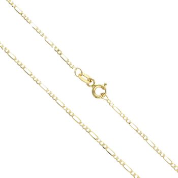 Złoty łańcuszek Figaro 585 – 45 cm, 1 mm (1).jpg